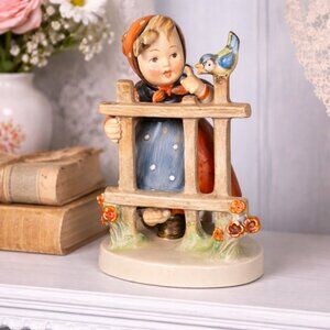 Vintage Hummel Figurine with Flaw, Larger Signs of Spring  #203 TMK4 Goebel